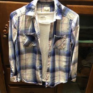 ✨SALE✨Mudd flannel shirt with t-shirt!